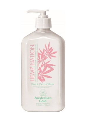 Australian Gold Hemp Nation Kiwi & Cactus Body Lotion, Nawilżający Balsam do Ciała z Olejem Konopnym, 535ml