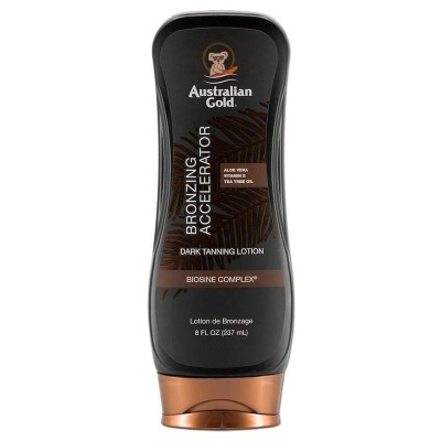 Australian Gold Bronzing Accelerator Dark Tanning Lotion, Przyspieszacz Opalania, Balsam Samoopalający, Ciemny, 237ml