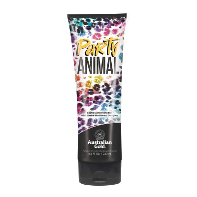 Australian Gold Party Animal Bronzer Exotic Dark Intensifier, Przyspieszacz Opalania z Naturalnymi Bronzerami, Nawilża Skórę, 250ml