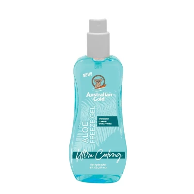 Australian Gold Aloe Freeze Spray, Łagodzący i Chłodzący Spray/Żel po Opalaniu do Ciała z Aloesem, 237ml