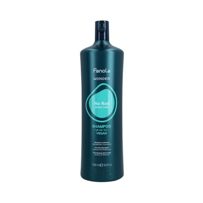 Fanola Wonder No Red Extra Care Shampoo - Szampon Neutralizujący do Włosów Brązowych 1000ml