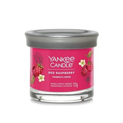 Yankee Candle Signature Large Tumbler Red Raspberry, Mała Świeca Sojowa z Jednym Knotem, 122g