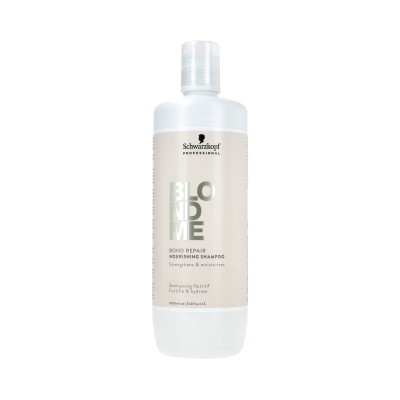 Schwarzkopf BlondMe Bond Repair Nourishing, Łagodny Szampon do Włosów Suchych 1000ml