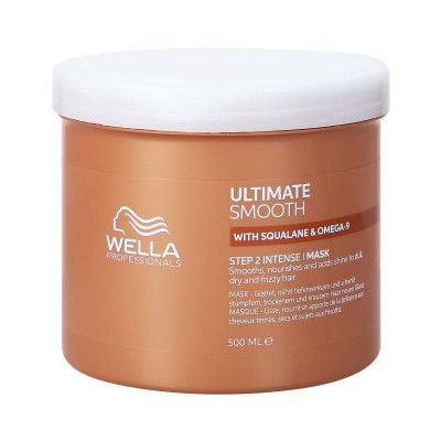 Wella Ultimate Smooth Intense Mask, Intensywnie Odżywcza Maska do Włosów Suchych i Puszących Się, 500ml