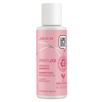 Joico InnerJoi Preserve Shampoo, Naturalny Szampon Chroniący Kolor Włosów Przed Blaknięciem, 50ml