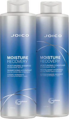 Joico Moisture Recovery Duo Shampoo + Conditioner Zestaw Szampon + Odżywka Nawilżająca do Włosów Suchych 2x1000ml