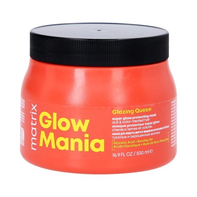 Matrix Glow Mania, Nabłyszczająca Maska do Włosów Farbowanych 500ml
