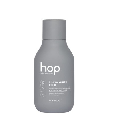 Montibello HOP Silver White Rinse, Odżywka do Włosów Farbowanych, Blondu i Siwych Włosów, 200ml