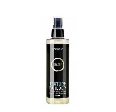 Montibello Decode Texture Builder, Spray Stylizujący, Nadaje Utrwalenie Fryzury i Efekt Tekstury, 200ml