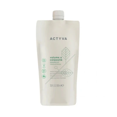 Kemon Actyva Volume E Corposita Refil Szampon Nadający Grubość i Zwiększający Objętość 1000ml