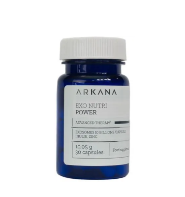 Arkana Advanced EXO Nutri Power, Odmładzająco Prebiotyczny Nutrisuplement z Egzosomami, 30 kapsułek.