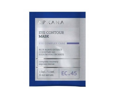 Arkana Eye Contour Mask, Kompleksowa Maska Pod Oczy w Płacie, Przeciwzmarszczkowa, Regenerująca, 1sz. 6ml