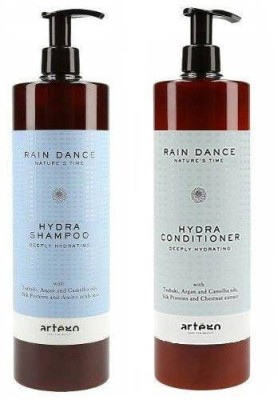Artego Rain Dance Hydra Shampoo, Conditioner - Szampon, Odżywka intensywnie nawilżająca, 2x 1000ml