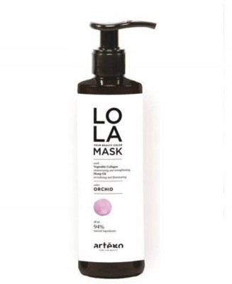 Artego Lola Color Mask - Maska odświeżająca kolor do włosów farbowanych i naturalnych, Orchid - Orchidea, 200ml