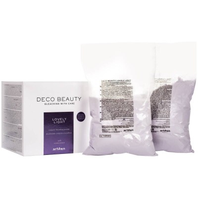 Artego Deco Beauty Lovely Light Bleaching Powder, Rozjaśniacz, Fioletowy Puder Rozjaśniający do 7 Tonów, 1kg