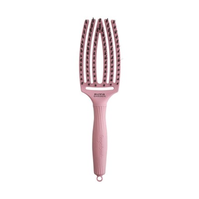 Olivia Garden Finger Brush Amazonki Combo Medium Soft Pink, Szczotka do Rozczesywania Włosów i Masażu, Włosie Dzika