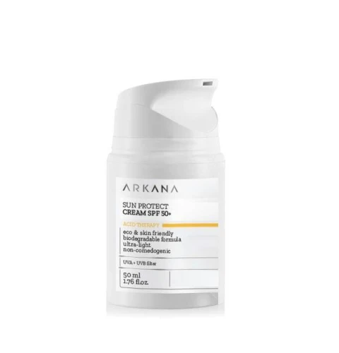 Солнцезащитный крем для лица Arkana Sun Protect Cream SPF 50+, водостойкий, 50 мл