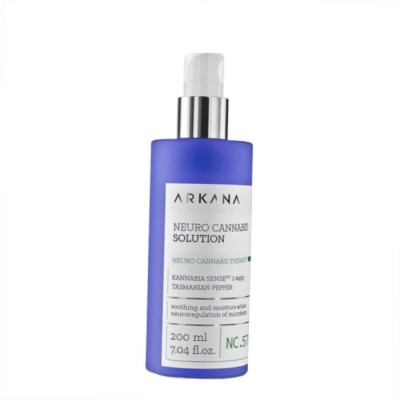Arkana Neuro Cannabis Solution, Kanabisowy Neuro-tonik dla Skóry Alergicznej, Wrażliwej i Zmęczonej, 200ml