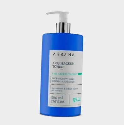 Arkana Acne Out Toner, A-QS Hacker, Tonik Oczyszczający Skórę i Regulujący Mikrobiom Skóry, 500ml