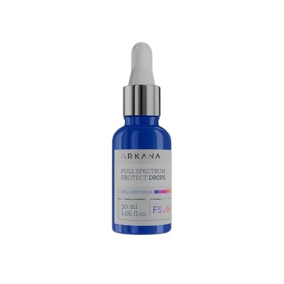 Arkana Full Spectrum Protect Drops, Kropelki Ochronne do Twarzy o Wysokiej Ochronie UVA i UVB SPF 30,  30ml