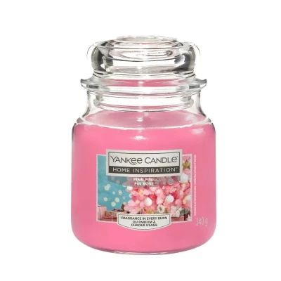 Yankee Candle Pink Pine, Średnia Świeca Zapachowa 340g