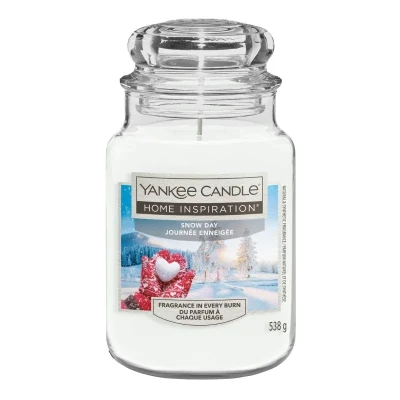 Yankee Candle Snow Day, Świąteczna Duża Świeca Zapachowa 538g