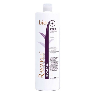 Raywell Nature Bio Kera Volumizing Shampoo, Szampon Dodający Objętości Włosom Cienkim, 1000ml