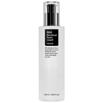 Cosrx BHA Blackhead Power Liquid, Esencja, Płyn Przeciw Zaskórnikom, Oczyszcza Pory, 100ml
