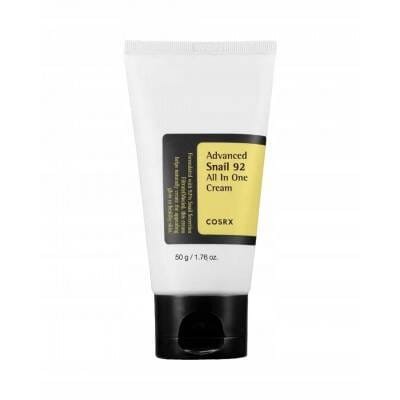 Cosrx Advanced Snail 92 All in one Cream, Wielozadaniowy Nawilżający Krem do Twarzy ze Śluzem Ślimaka, 50ml