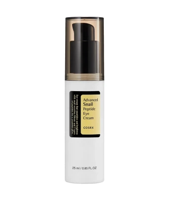 Cosrx Advanced Snail Peptide Eye Cream, Nawilżająco-Odżywczy Krem pod Oczy ze Śluzem Ślimaka 25ml