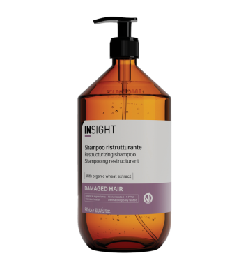 Insight Damaged Hair Shampoo Restrukturyzujący Szampon do Włosów Zniszczonych z Ekstraktem z Kiełków Pszenicy 900ml