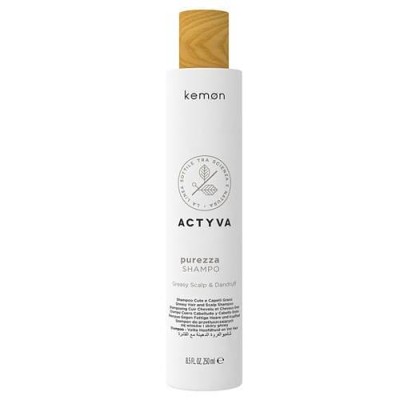 Kemon Actyva Purezza Scalp With Dandruff Szampon z Peelingiem do Suchej Skóry Głowy z Łupieżem 250ml