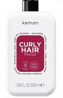 Kemon Curly Hair Mask, Nawilżająca i Wzmacniająca Maska z Aloesem do Włosów Kręconych, 1000ml