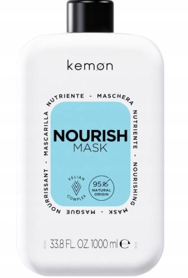 Kemon Nourish Maska Nawilżająca Włosy Kruche Suche Puszące się, 1000ml