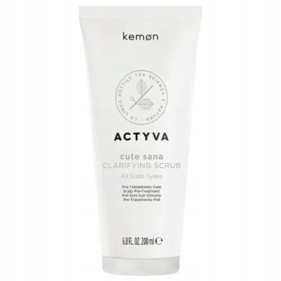 Kemon Actyva Cute Sana Clarifying Scrub, Peeling Oczyszczający do Skóry Głowy 200ml