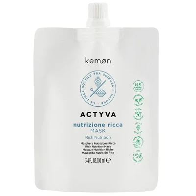Kemon Actyva Nutrizione Ricca Maska Intensywnie Nawilżająca Włosy 100ml