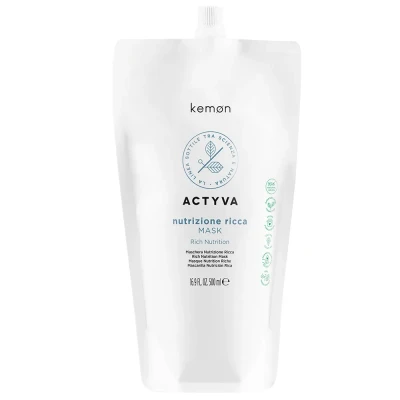 Kemon Actyva Nutrizione Ricca Maska Intensywnie Nawilżająca Włosy 500ml