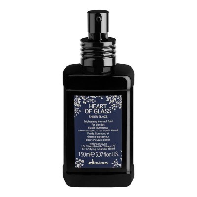 Davines Heart of Glass Sheer Glaze Termoochronny Rozświetlający Fluid do Włosów Blond 150ml