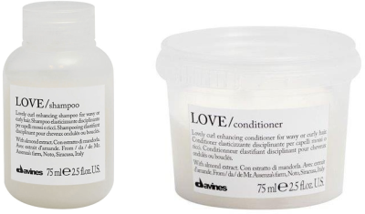 Davines Essential Love Curl Szampon Odżywka Podkreślająca Skręt Włosy Kręcone 2x75ml