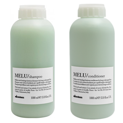 Davines Essential Melu Szampon Odżywka Rozświetlająca Wzmacniająca do Włosów Łamliwych 2x1000ml