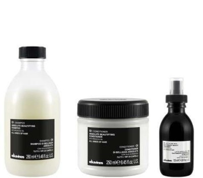 Davines Oi Szampon Odżywka Mleczko do Wszystkich Rodzajów Włosów z Olejkiem Roucou 280ml 250ml 50ml