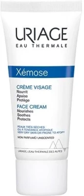 Uriage Xemose Crème Visage, Odżywczy i Kojący Krem do Twarzy, Cera Sucha, 40ml