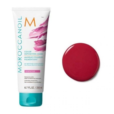 Moroccanoil Color Depositing Mask Hibiscus - Koloryzująca i Odżywcza Maska  do Włosów, 200m