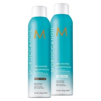Moroccanoil Dry Shampoo Dark Tones Suchy Szampon Oczyszczający i Odświeżający Włosy Ciemne Tony 205ml