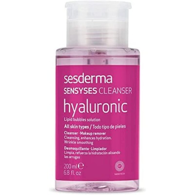 Sesderma Sensyses Cleanser Hyaluronic Makeup Remover, Płyn Oczyszczający do Twarzy z Kwasem Hialuronowym, 200ml