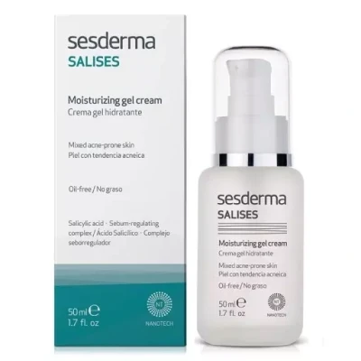 Sesderma Salises Moisturizing Gel Cream, Krem, Żel Nawilżający do Twarzy, 50ml