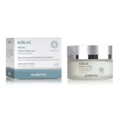 Sesderma Azelac Moisturizing Cream, Krem Nawilżający do Skóry Wrażliwej, Naczynkowej, 50ml
