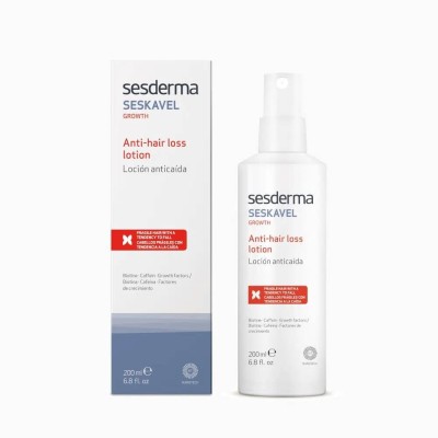 Sesderma Seskavel Anti-Hair Loss Lotion, Emulsja Przeciw Wypadaniu Włosów, Stymulująca Wzrost Włosów, 200ml