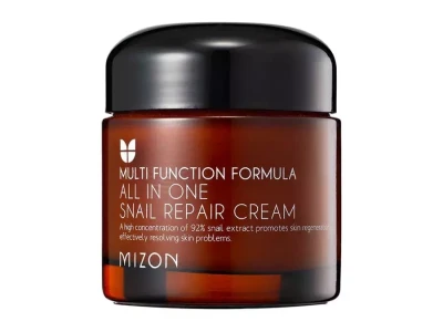 Mizon All in One Snail Repair Cream, Wielofunkcyjny Krem Regenerujący do Twarzy ze Śluzem Ślimaka, 75ml