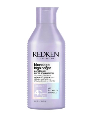 Redken Blondage High Bright Conditioner, Rozświetlająca Odżywka dla Włosów Blond, 300ml